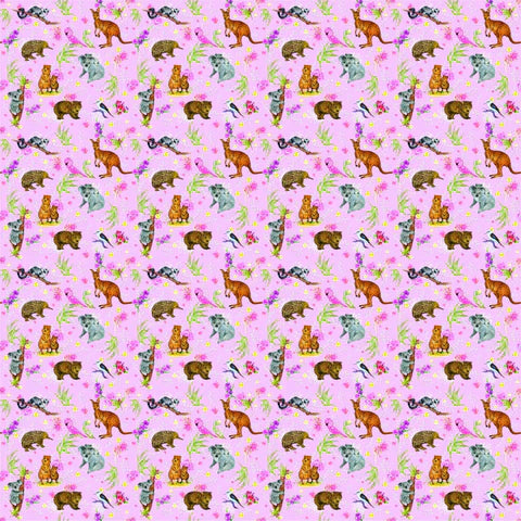 Australian Animal - Pink 20oz Sublimation Wrap (134)