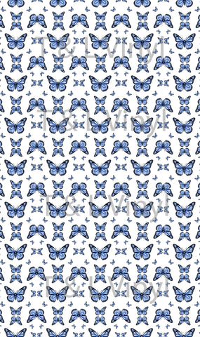 323 Blue Butterfly Blank Sublimation Print