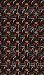 324 Snake and red flowers  Blank Sublimation Print