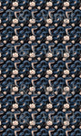 325 Snake and blue flowers Blank Sublimation Print