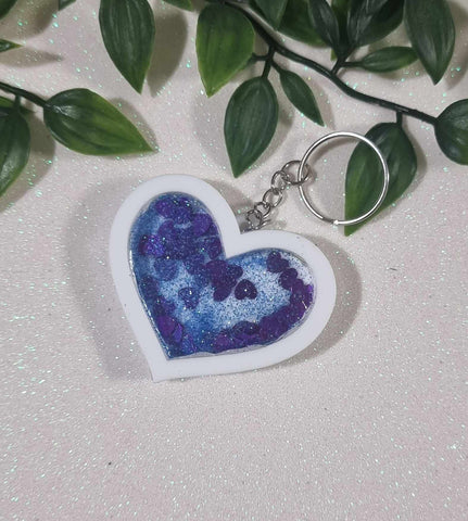 Shaker Heart Keyring 6cm