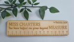 Wooden Ruler 15cm - ADD TEACHERS NAME IN NOTES and CHILDS NAME