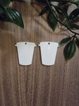 Acrylic Earrings - Coffee Cup