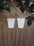 Acrylic Earrings - Coffee Cup