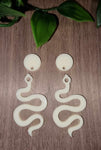 Acrylic Earrings - Snake and topper