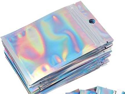 Holographic Resealable Mylar Bags Small bags