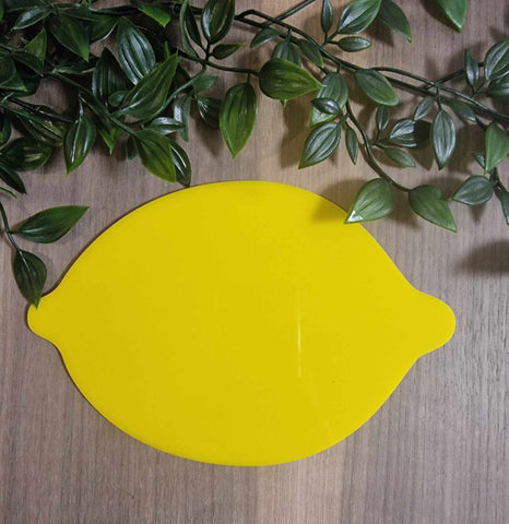 Lemon Announcement Board 20cm by 13.5cm