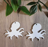 Acrylic Earrings - Octopus