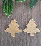 Christmas in July Acrylic Earrings - Christmas Tree