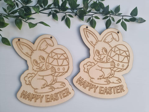 Wooden Easter Plaque - perfect for painting