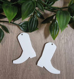 Country Acrylic Earrings - Boots