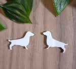 Acrylic Earring Stud -Dachshund Dog  (20 pack)