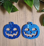 Halloween Acrylic Earrings - Pumpkin