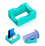 Cup Cradle for Tumblers includes a blue Squeegee