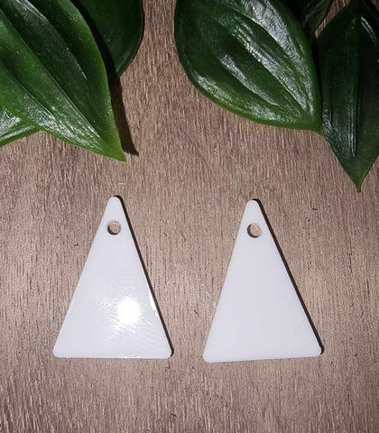 Acrylic Earrings - Small Triangle