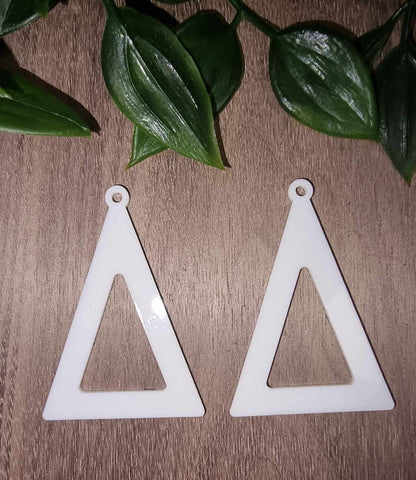 Acrylic Earrings - large Triangle