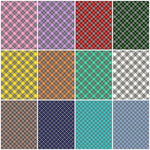 Plaid Colour Print Pack - 12 Colours (Saving Bundle)