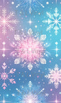 379 Pastel Snowflake Blank Sublimation Prints