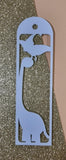 Dino Acrylic Bookmark  with tassel