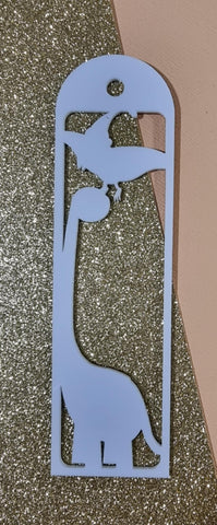 Dino Acrylic Bookmark  with tassel