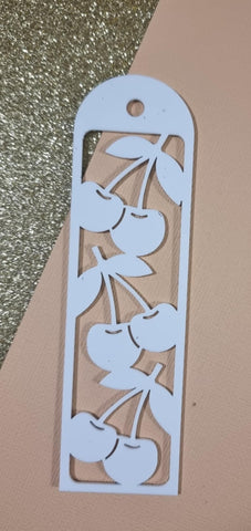 Cherry Acrylic Bookmark  with tassel