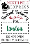 North Pole Express Sticker (5) - ADD NAME TO NOTES