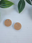 Acrylic Earrings Circle topper