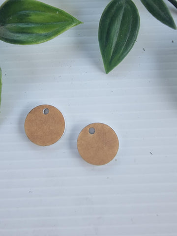 Acrylic Earrings Circle topper
