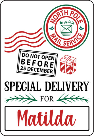 Special Delivery Sticker (1) - ADD NAME TO NOTES