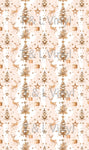 406 Christmas Golden reindeer  Blank Sublimation Prints