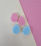 Easter Acrylic Earring Studs - Egg (10 pair pack)