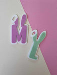 Easter Letter Acrylic Gift Tags