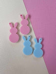 Easter Acrylic Earrings - Bunny