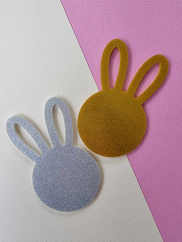 Easter Bunny Head Blank Tag