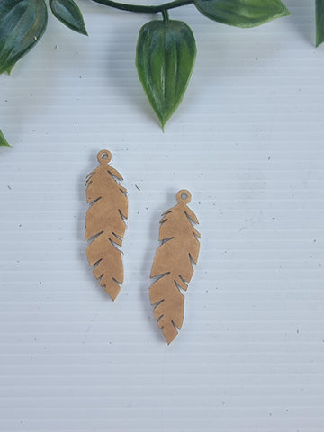 Acrylic Earrings Feather 3