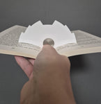 Book Holder 2 - White Acrylic