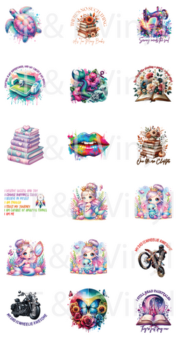 524 Random Keyring  Sublimation Print