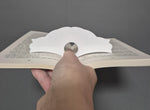 Book Holder 3 - White Acrylic