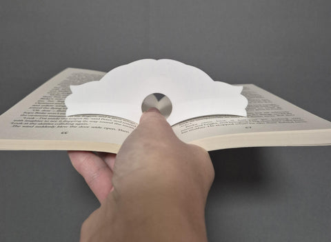 Book Holder 3 - White Acrylic