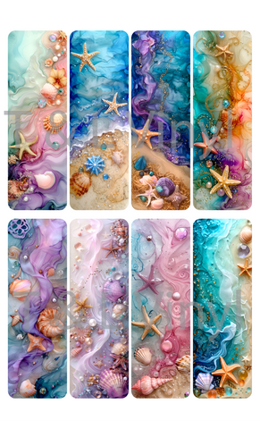 556 Beach Bookmarks Sublimation