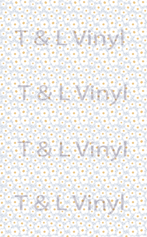 563 White flowers Full Sublimation