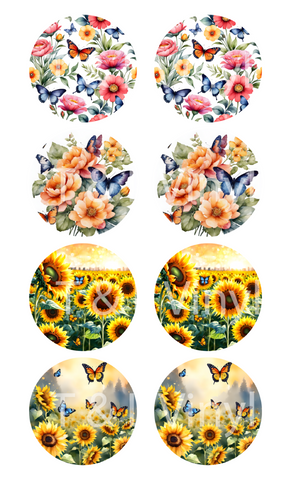 569 Floral Wind Spinner Sublimation