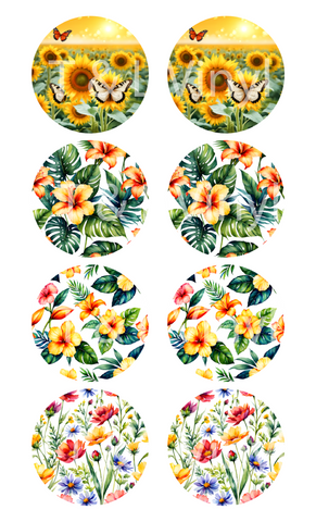 570 Floral Wind Spinner 1 Sublimation