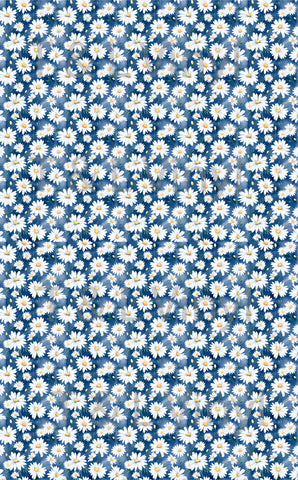 592  blue and white Daisy Full Sublimation