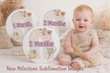 1130 Boho Milestone Sublimation (Perfect for our acrylic Milestone disc 12cm)