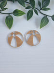 Acrylic Earrings Beach Ball