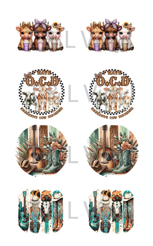 602 Country Car Coaster Sublimation prints