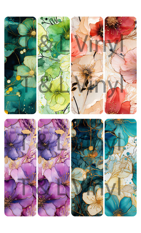 620 Bookmark Floral Sublimation prints