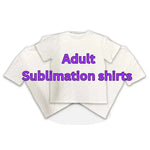 Adults Polyester T-Shirts Sublimation Blank