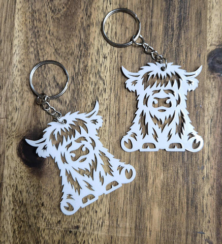 Highland Cow Keyring